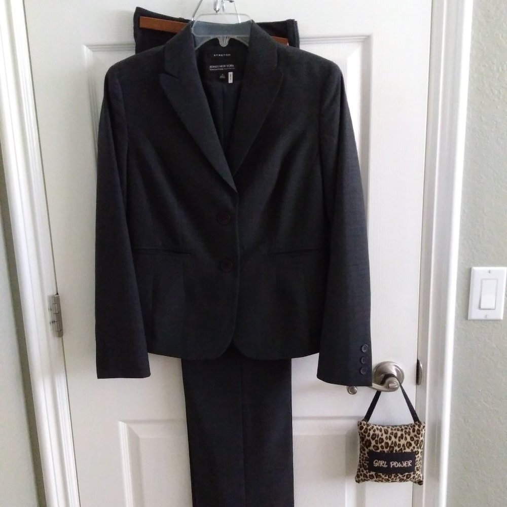 Jones New York Charcoal Suit